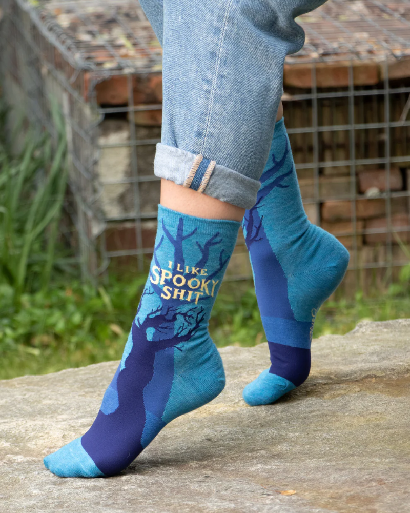I Like Spooky Shit Crew Socks