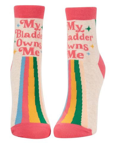 My Bladder Owns Me Ladies Ankle Socks