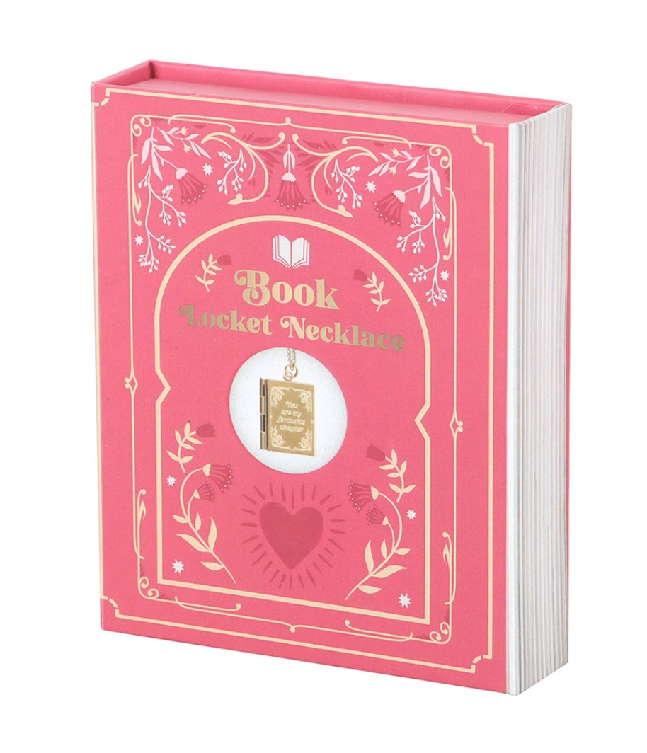 Book Shaped Locket Necklace