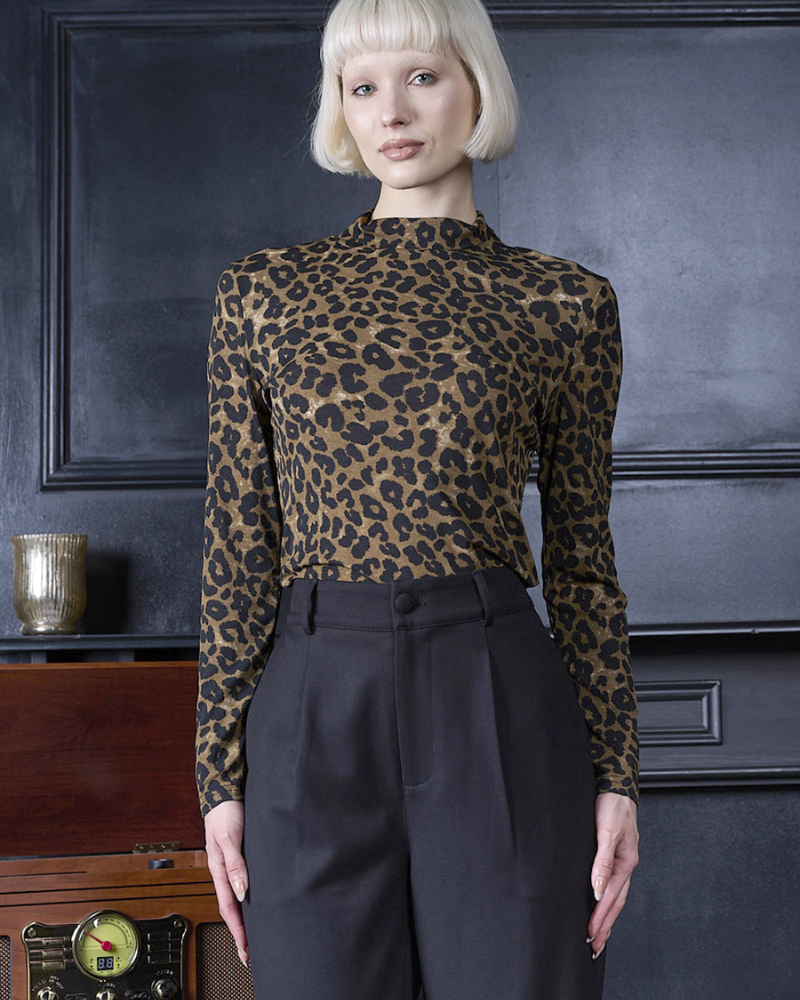 Annie Leopard Animal Top by Banned Apparel