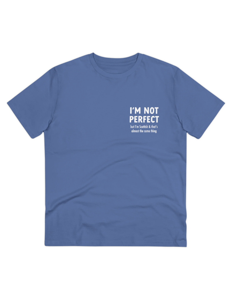 I'm Not Perfect, I'm Scottish Map Unisex T-Shirt by Gillian Kyle