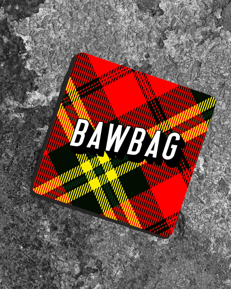 Bawbag Tartan Coaster