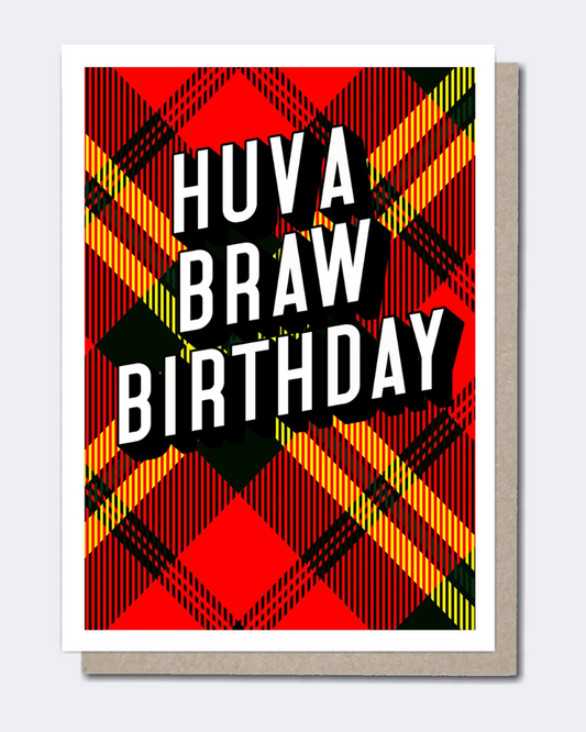 Huv a Braw Birthday Tartan Greeting Card