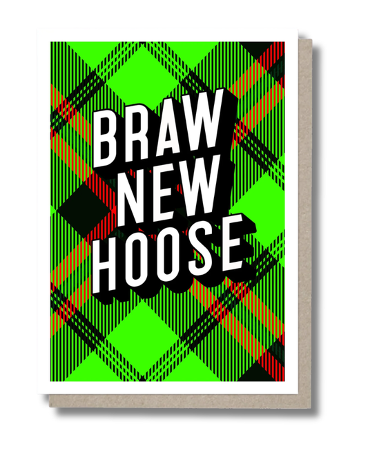 Tartan Braw New Hoose New Home Card