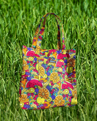 Tutti Frutti Print Tote Bag