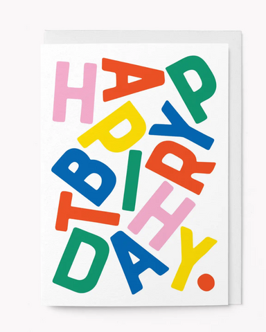 Happy Birthday Jumble Card