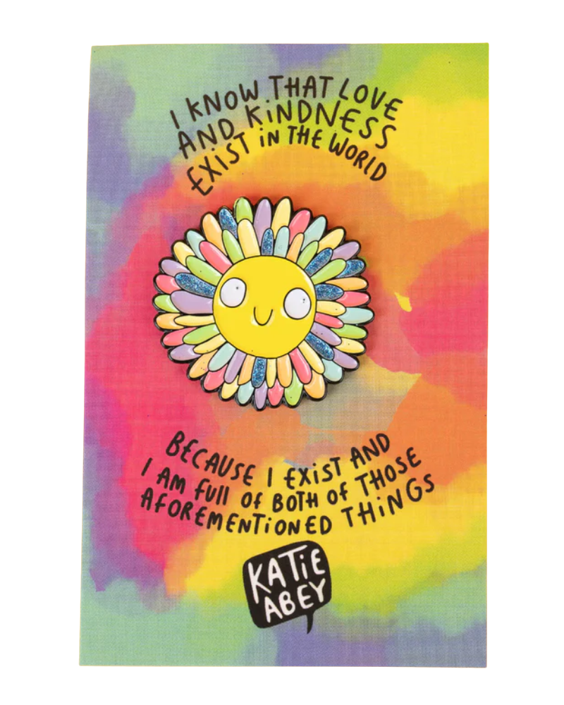 Love & Kindness Flower Enamel Pin Badge