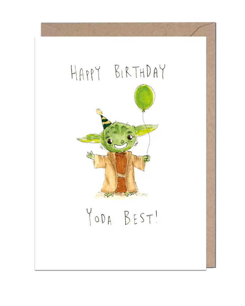 Yoda Best Birthday Card