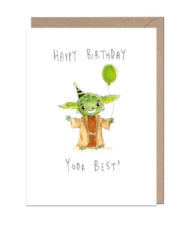 Yoda Best Birthday Card