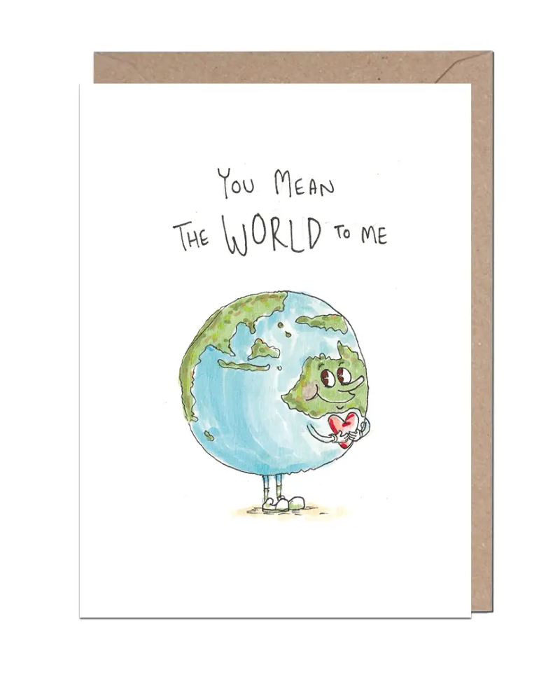 World to Me Greeting Card