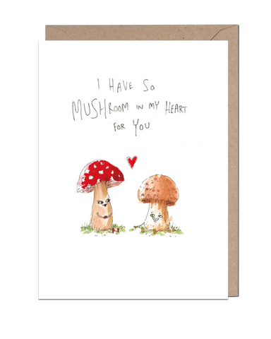 Mushroom in My Heart Greeting Card