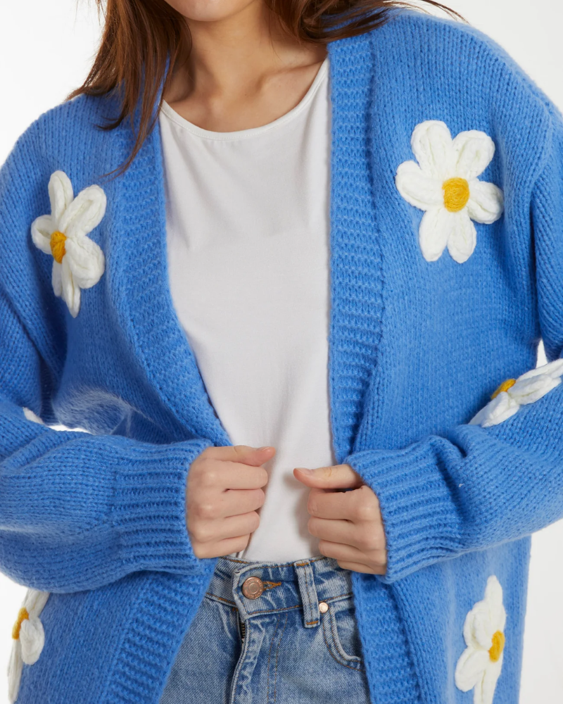 Flocking Daisy Knitted Cardigan