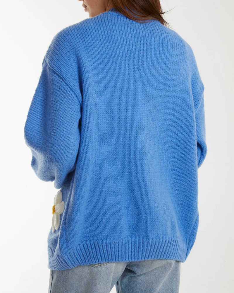 Flocking Daisy Knitted Cardigan
