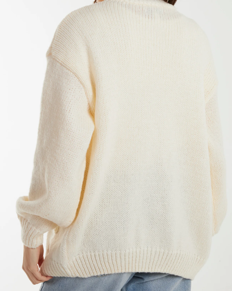 Flocking Daisy Knitted Cardigan