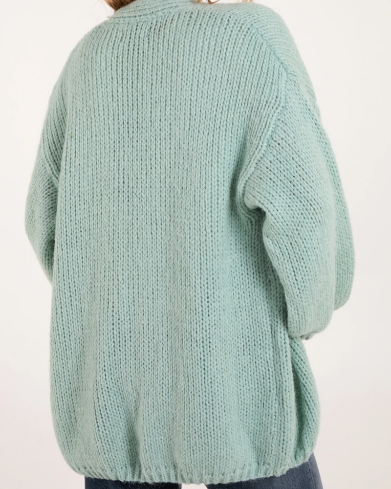 Embroidered Fruit Knitted Cardigan