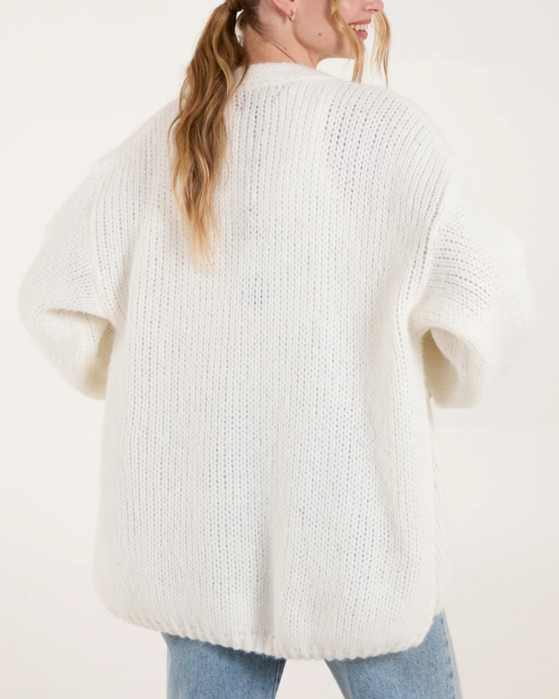 Embroidered Fruit Knitted Cardigan