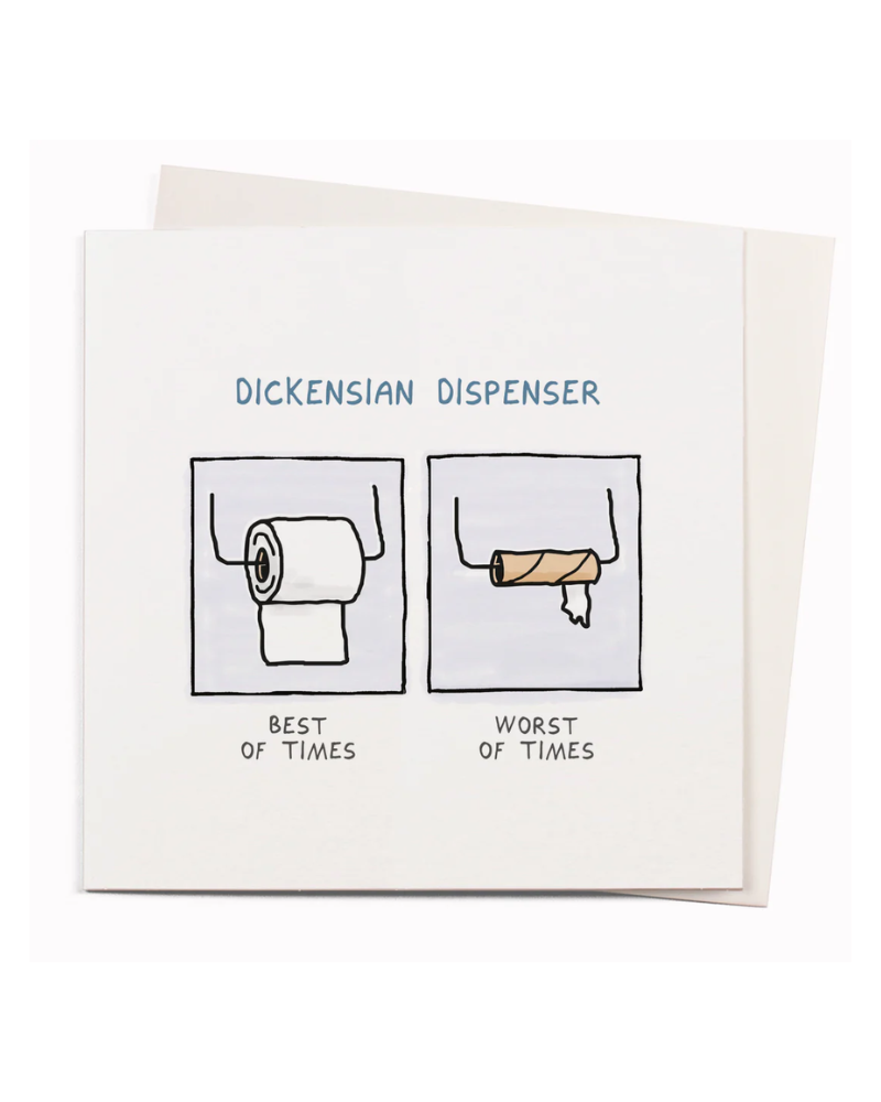 Dickensian Dispenser Greeting Card