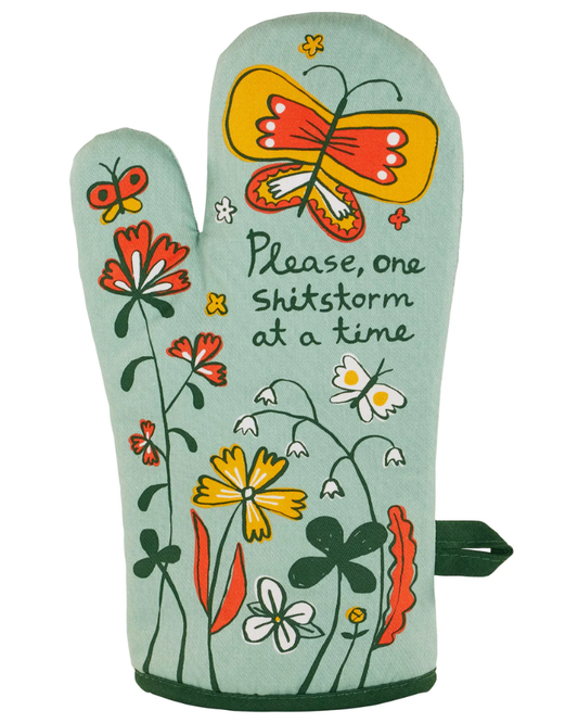 One Shit Storm At A Time Oven Mitt