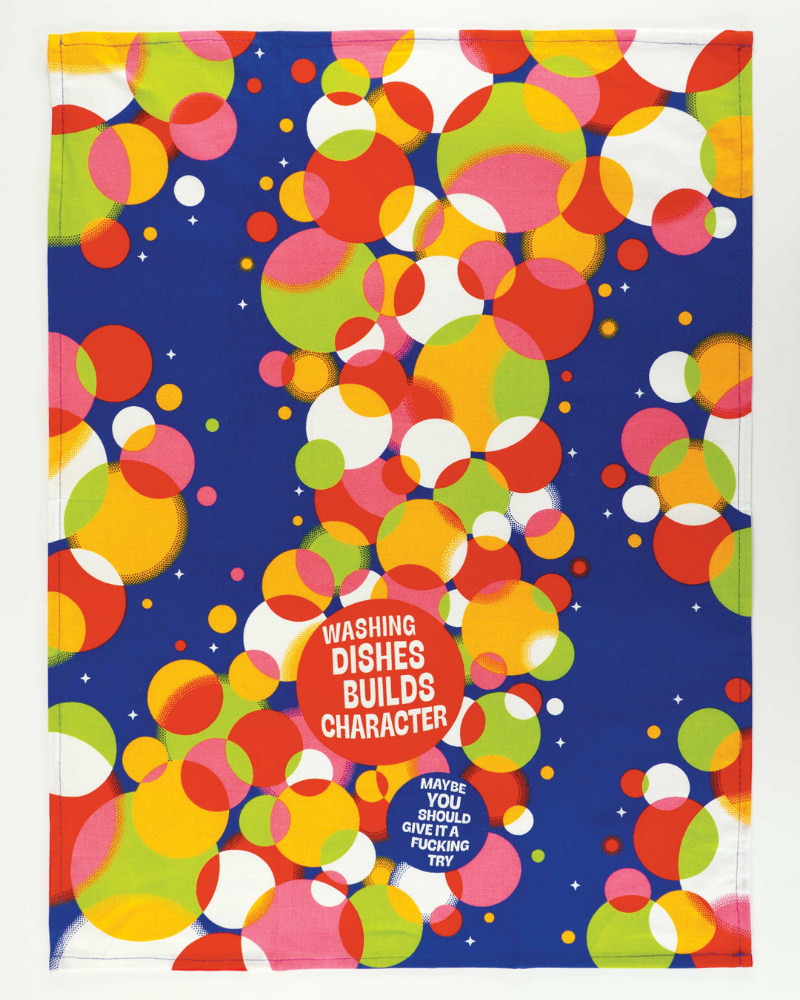 Washing Up Builds Character Tea Towel