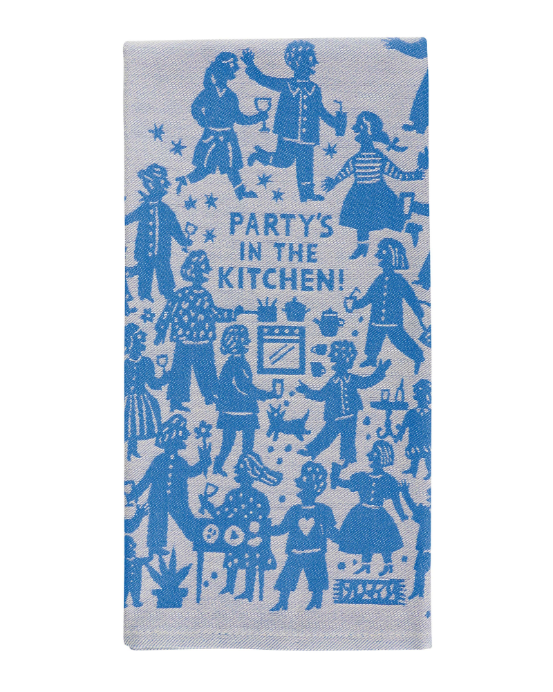 Party's In The Kitchen Tea Towel