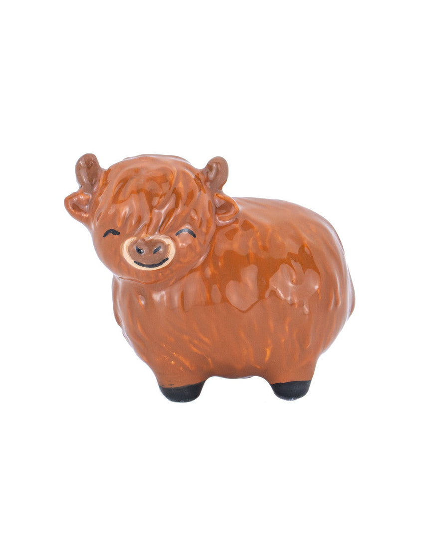 Highland Cow Ceramic Token