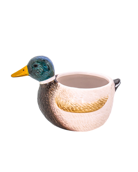 Mini Mallard Duck Planter
