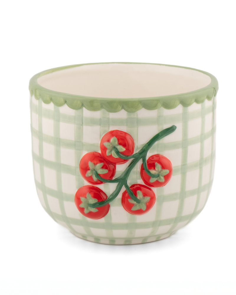 Hand Painted Vine Tomatoes Planter