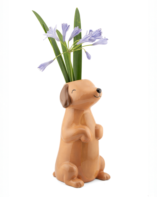 Sausage Dog Vase