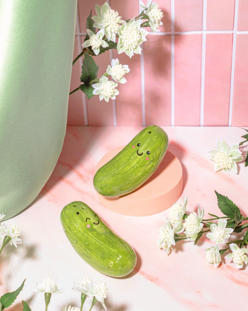 Pickle Salt & Pepper Shakers