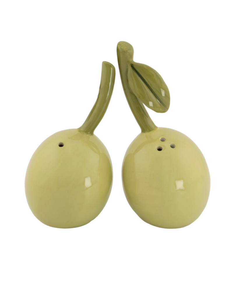 Olive Salt & Pepper Shakers