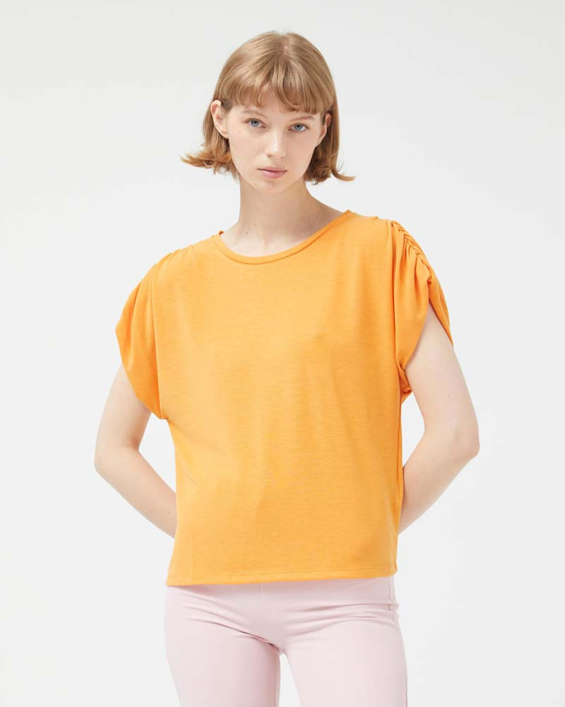 Yellow Relaxed Drop Sleeve T-Shirt by Compania Fantastica
