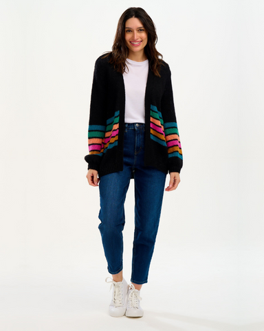 Yvette Block Stripes Cardigan by Sugarhill Brighton