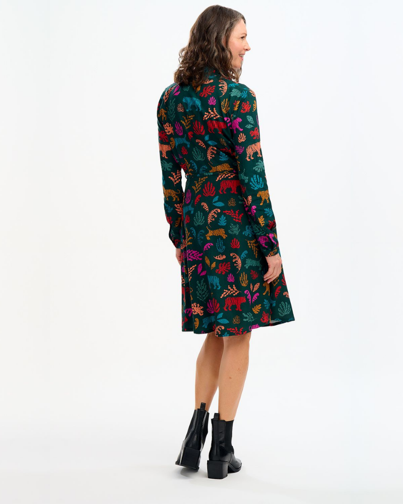 Zadie Tiger Shirt Dress by Sugarhill Brighton
