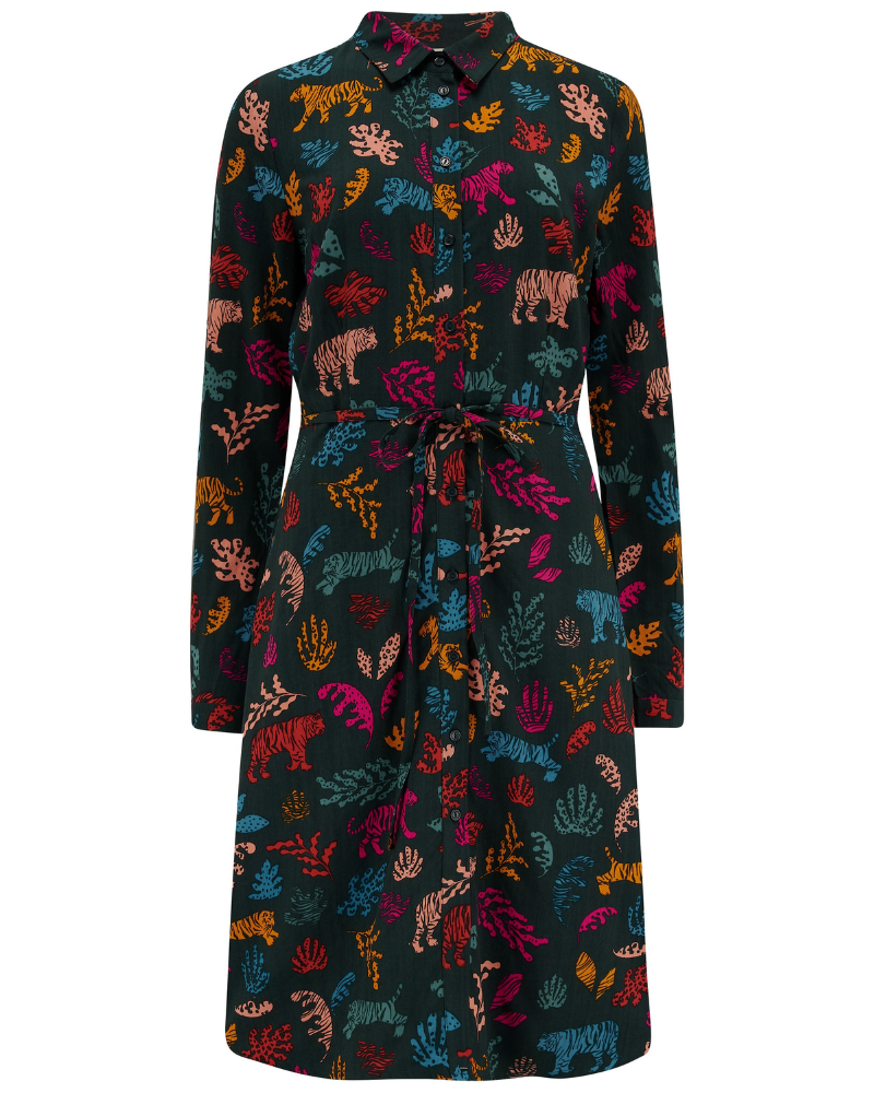Zadie Tiger Shirt Dress by Sugarhill Brighton