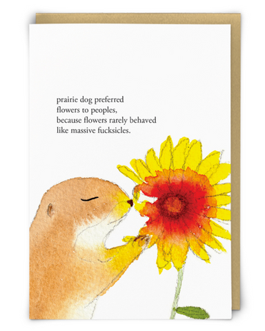 Massive Fucksicles Prairie Dog Card