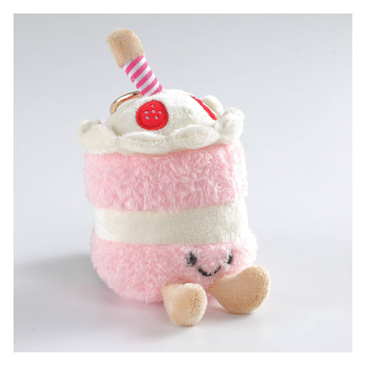 Plush Birthday Cake Bag Charm