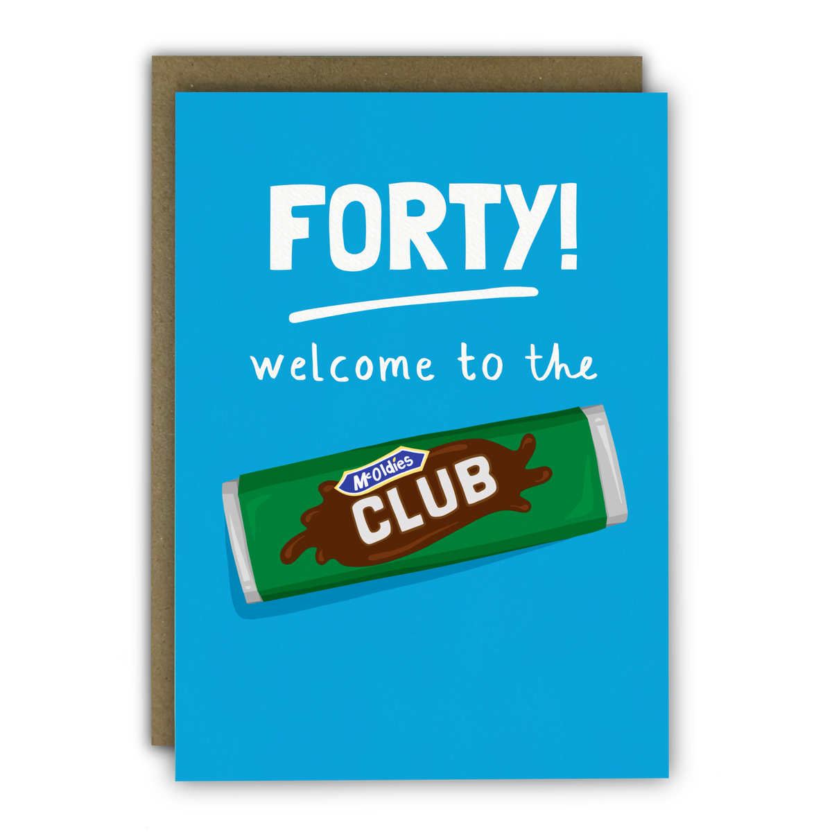 McOldies Club 40th Birthday Card
