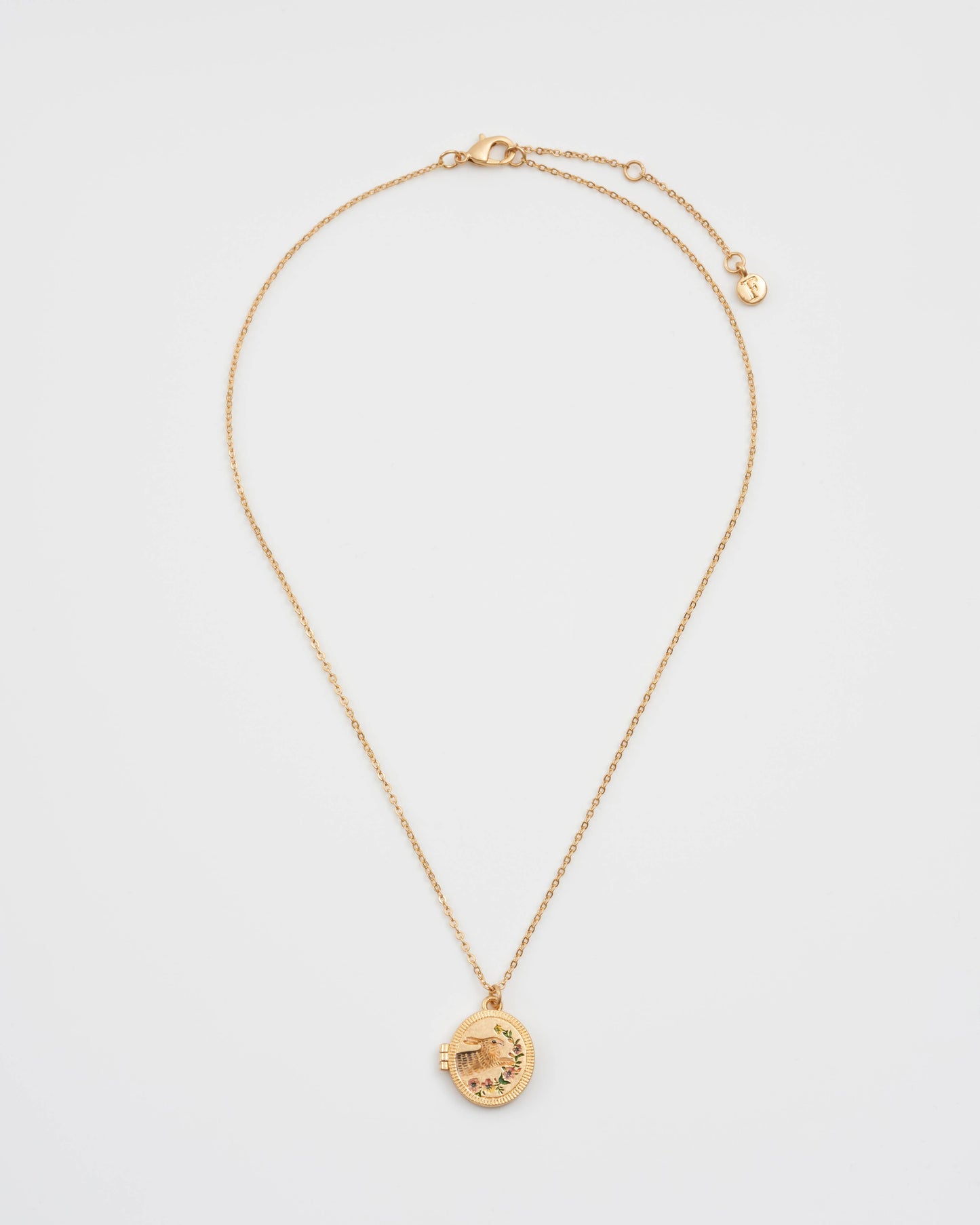 Running Bunny Locket Necklace