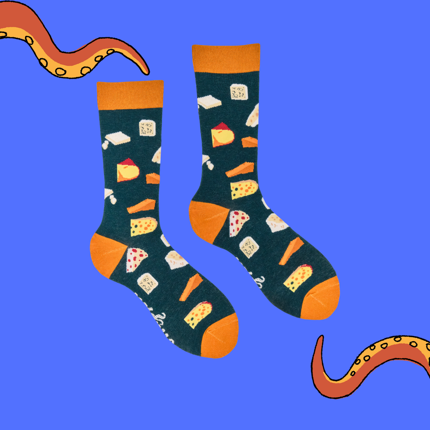 Cheesy Feet Crew Socks