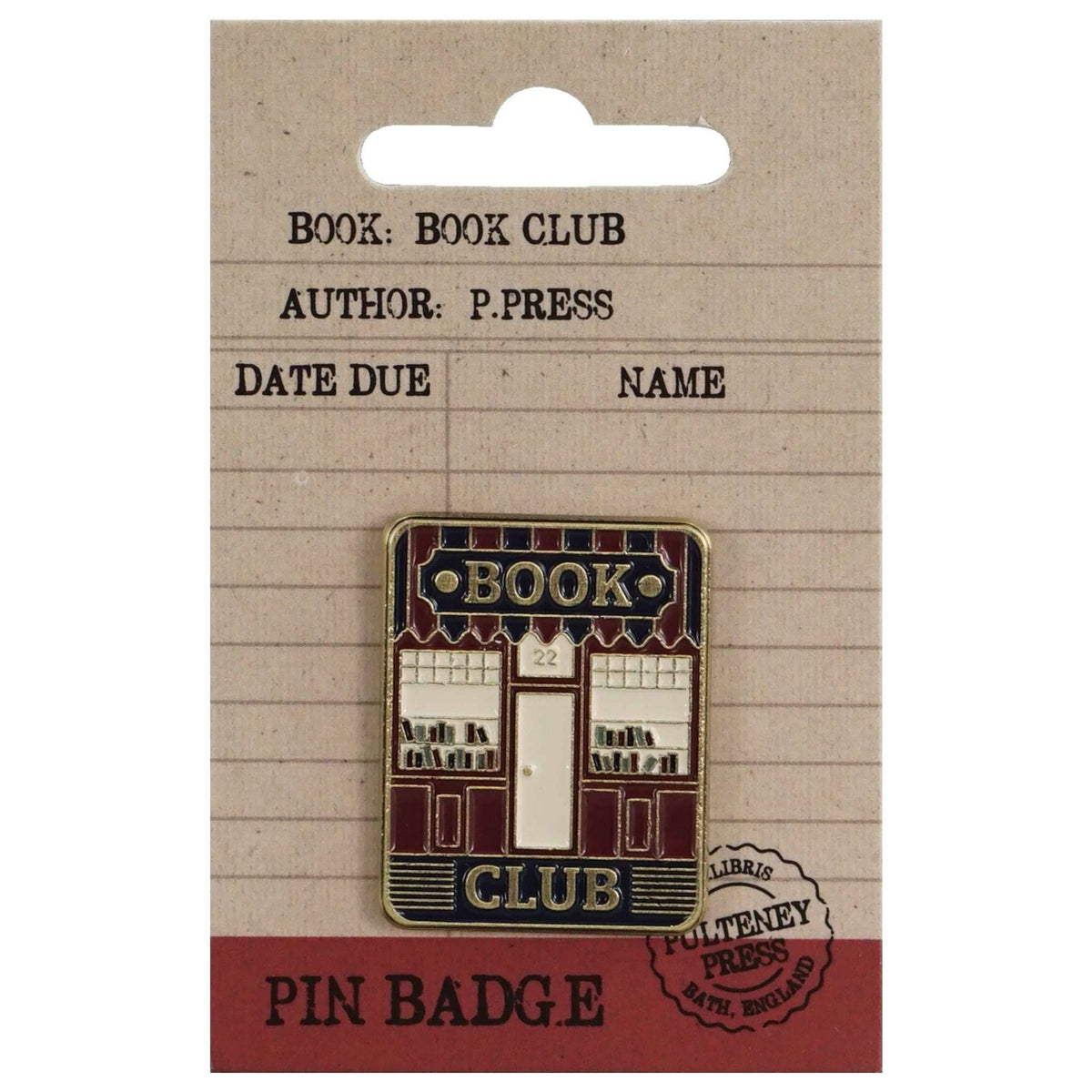 Book Club Reading Enamel Pin Badge