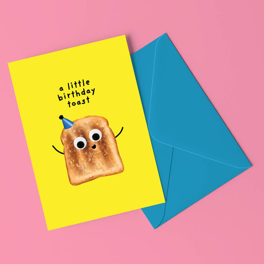 A Little Birthday Toast Greeting Card