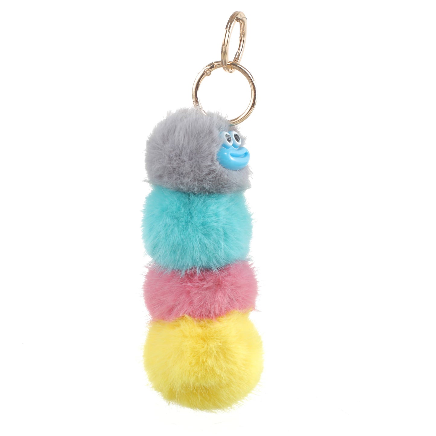 Plush Rainbow Caterpillar Bag Charm