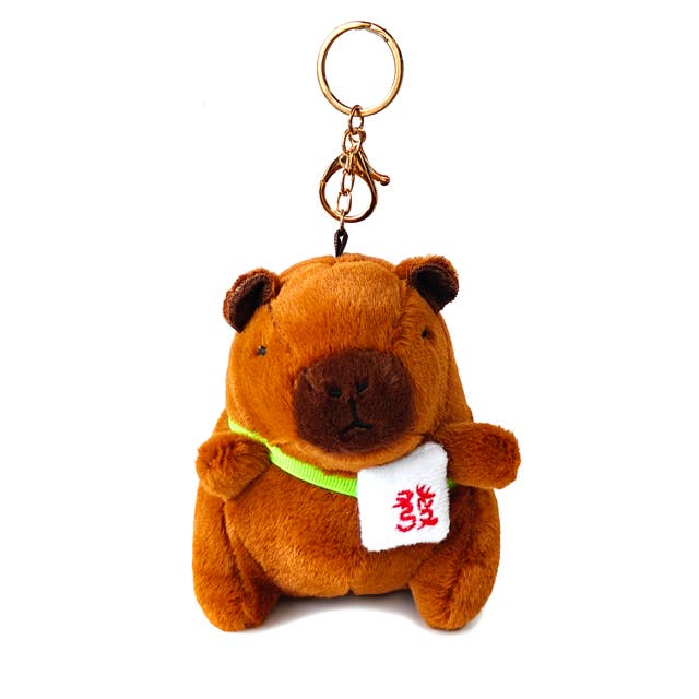 Plush Capybara Mahjong Bag Charm