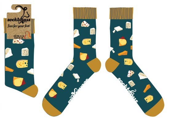 Cheesy Feet Crew Socks