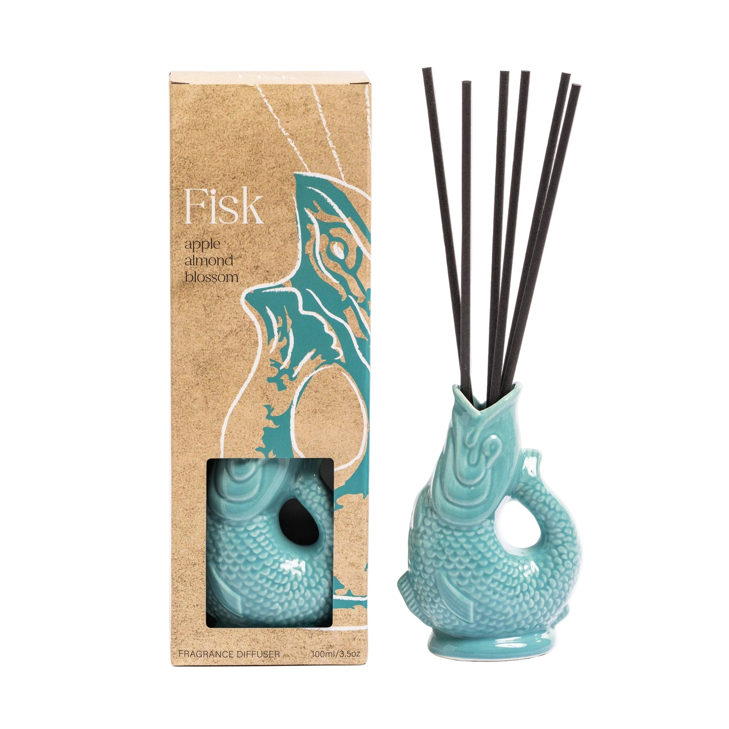 Teal Fisk 100ml Reed Diffuser.