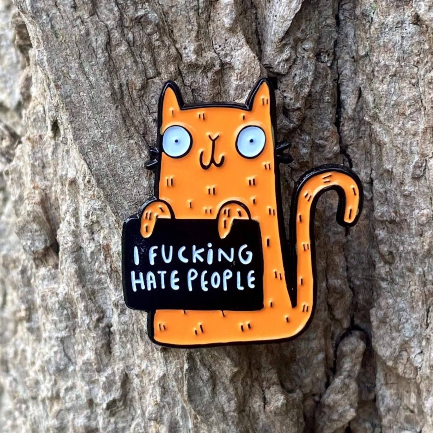 I Fucking Hate People Enamel Pin Badge