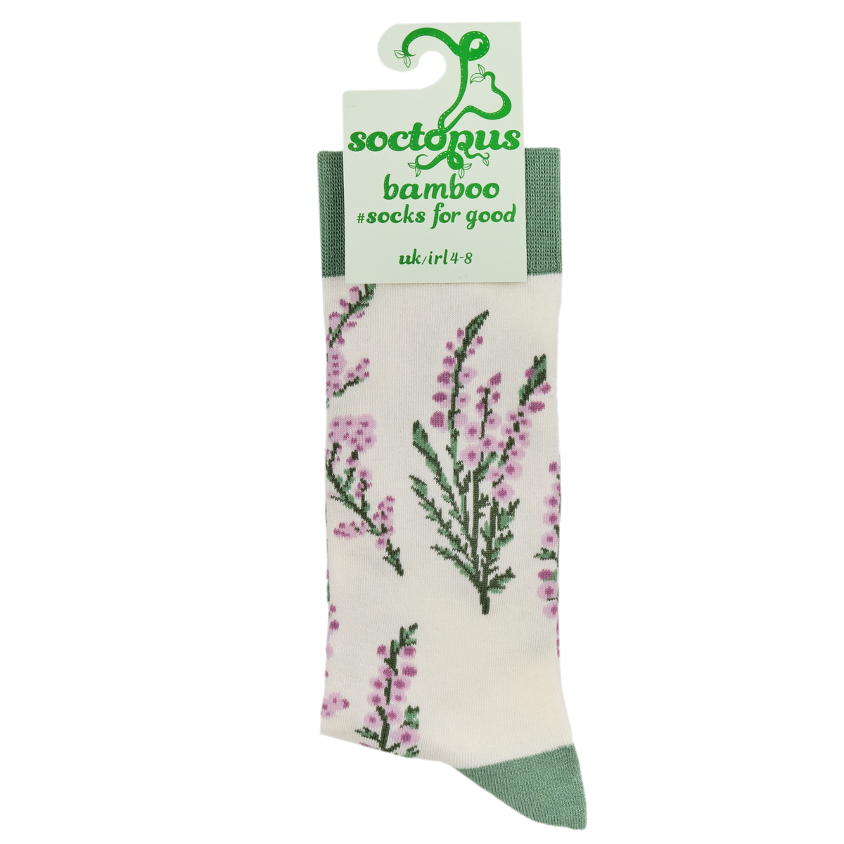 Heathers Floral Bamboo Crew Socks