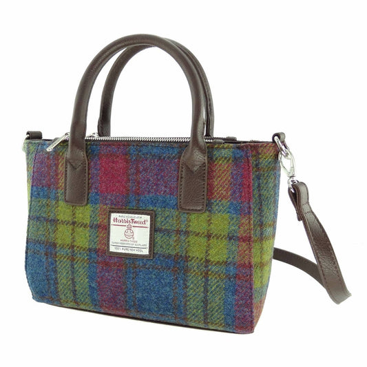 Harris Tweed 'Brora' Small Tote in Purple