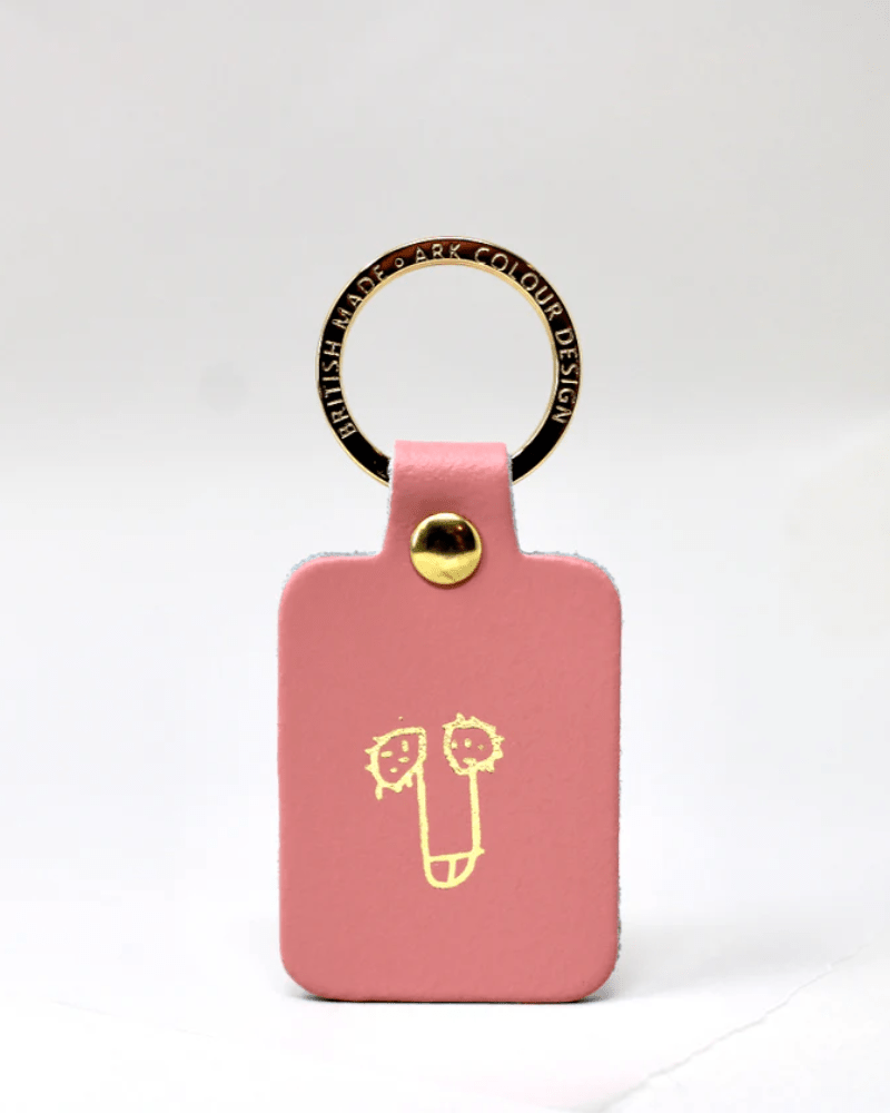 Fun key ring,illustrative willy,humour,key fob, handmade leather,ark ...