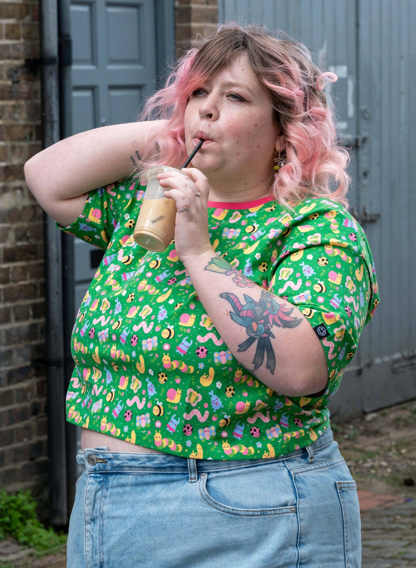 Bugs Cropped Boxy Tee by Rebel Romance x Dipstick Store